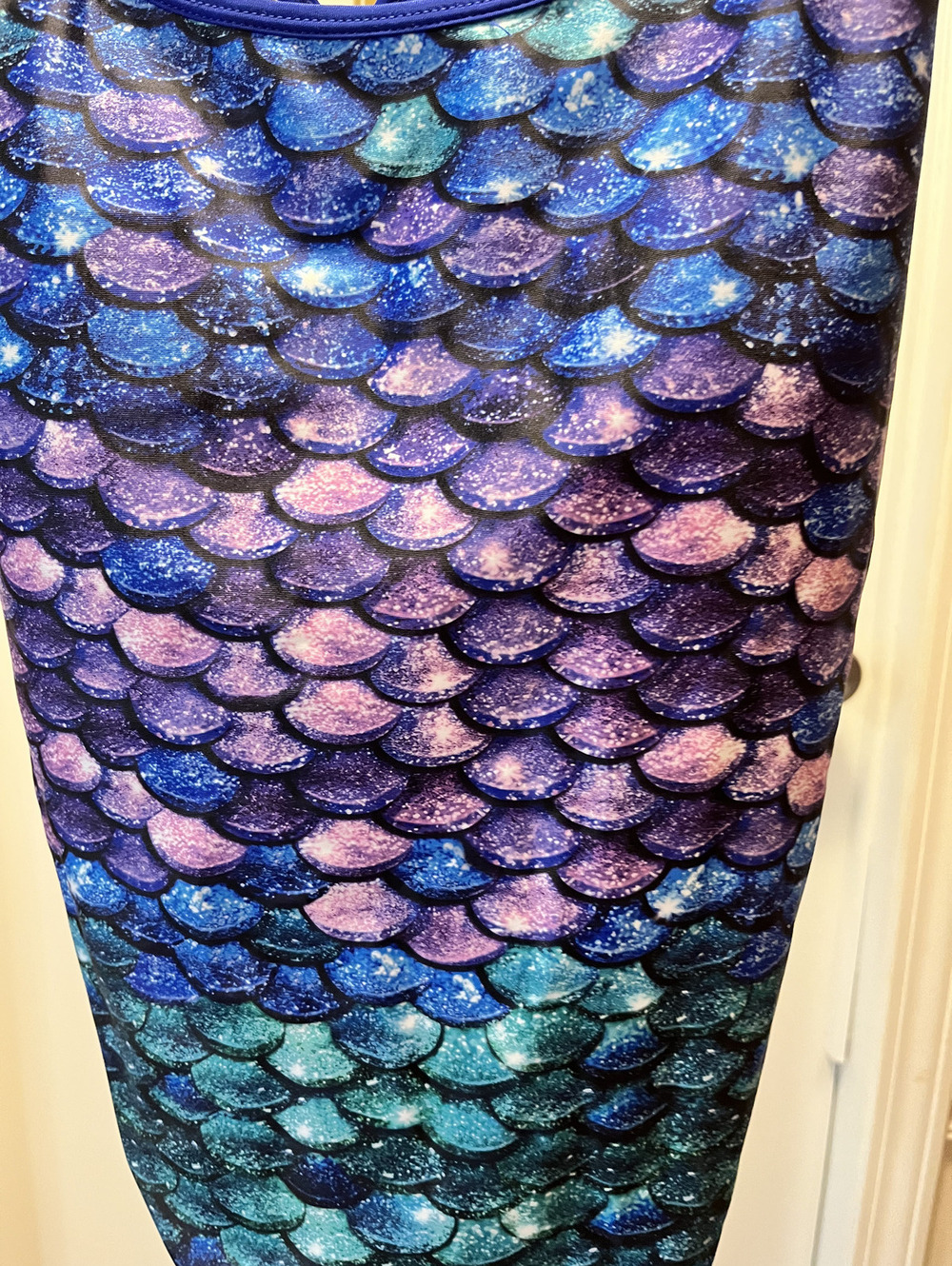 Vibrant NWOT Tall Girl Mermaid Scale 1-Piece Swimsuit - Eye-Catching & Comfy! 3X